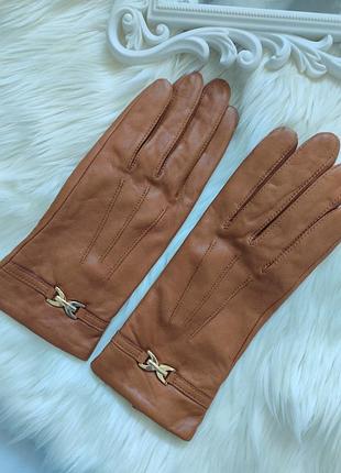 Кожаные перчатки c&a 3