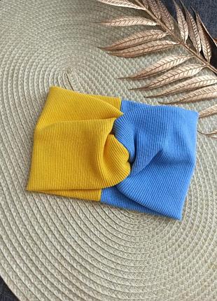 Детская патриотическая повязка на голову осенняя повязка рубчик детские повязки