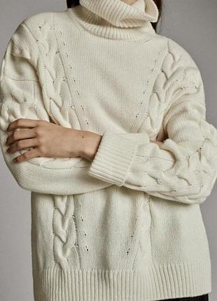 Брендовий світер з горлом від massimo dutti