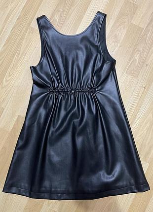 Сукня-сарафан з еко-шкіри zara