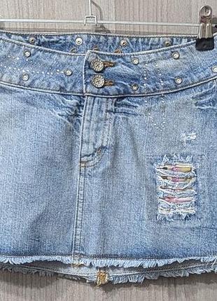 Мини-юбка женская джинсовая