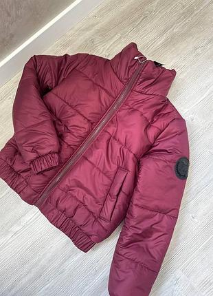 Куртка курточка осень зима цвет бордо черный шоколад