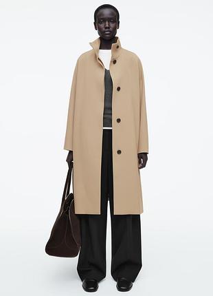 Пальто женское cos trapeze wool-blend coat / 40