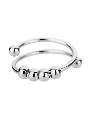 Модне кільце від тривоги. антистресове кільце з намистинами. розмір універсальний.