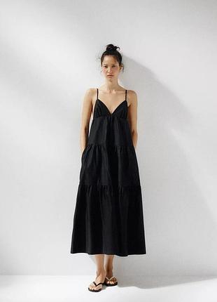 Сукня жіноча чорна з панелями zara new