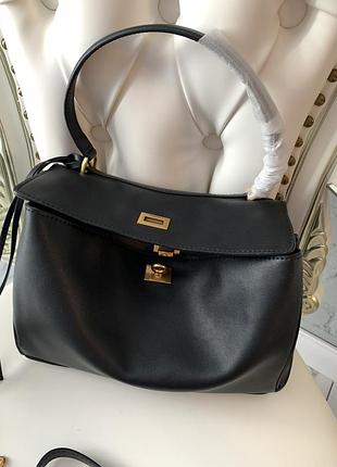 Кожаная сумка размер s