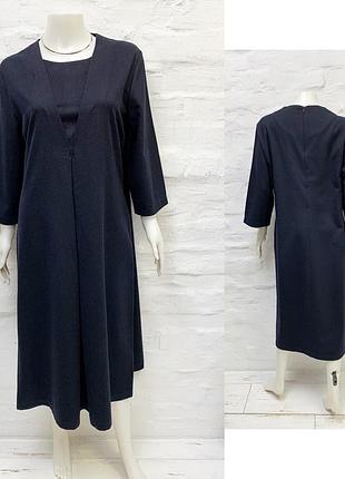 Элегантное теплое платье из шерсти