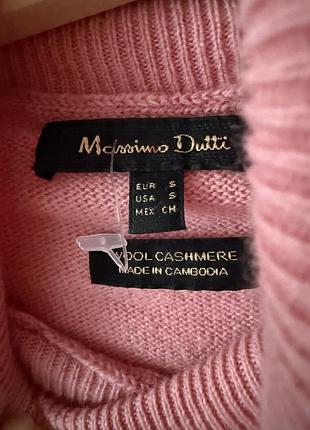 Свитер под горло гольф кашемир шерсть massimo dutti 2