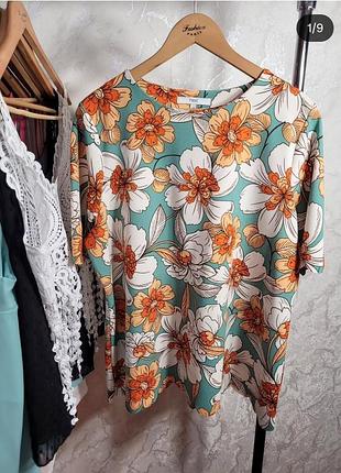 ❤️блуза футболка в цветы