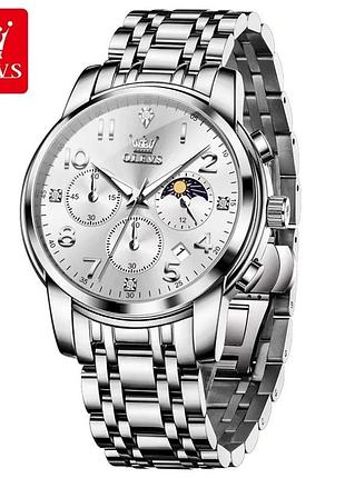 Годинник наручний olevs 3628 white natural