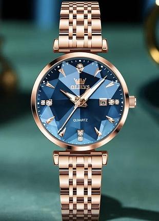 Годинник наручний olevs 5536 rose blue