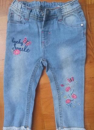 Джинси на дівчинку 80 - 86 р