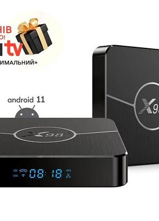 Смарт приставка x98 plus 4/32 гб (+180 днів тв)