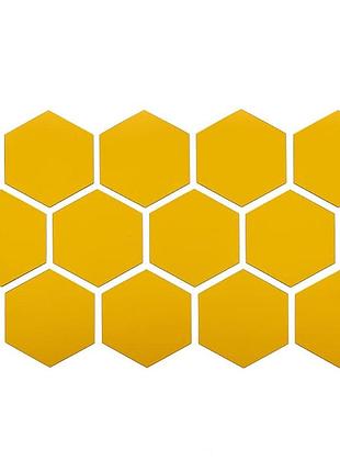 Зеркальный декор акриловый самоклеющийся 125*105мм золото, 12шт (d) sw-00002517