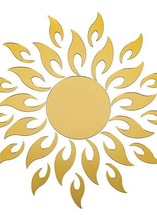 Зеркальный декор акриловый самоклеющийся золото, 27шт (d) sw-00002503