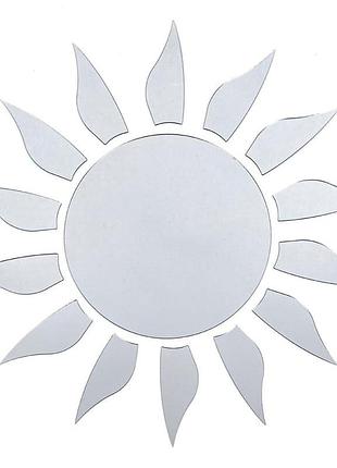 Зеркальный декор акриловый самоклеющийся серебро,15шт (d) sw-00002501