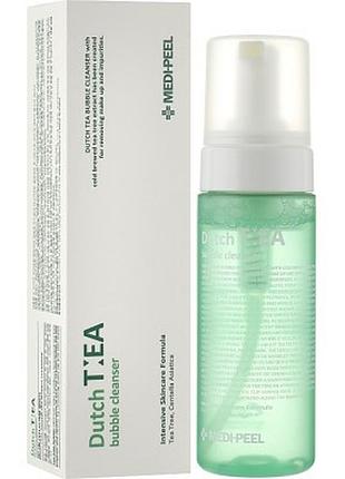 Пенка-мусс для умывания лица с чайным деревом medi-peel dutch tea bubble cleanser 160ml
