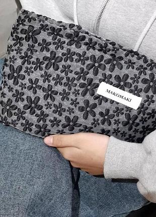 Универсальная косметичка на молнии | органайзер для косметики и мелочей  в цветочек