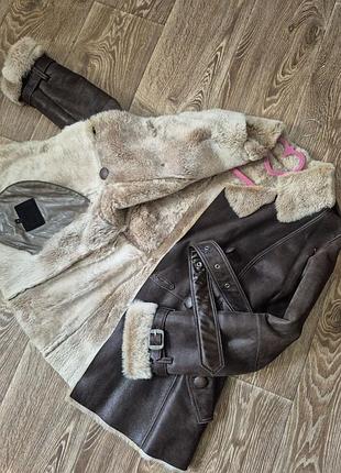 Натуральная дубленка. идеальное состояние