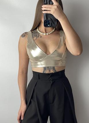 Золотистий топ missguided
