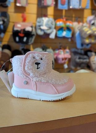 Зимние ботинки для девочки розовые 20-25 детские ботинки для демы jong golf 3121230