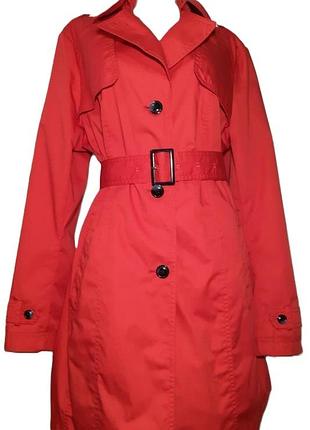 Жіночий червоний плащ the outerwear брендовий дихаючий тренч, вітровка на підкладці пальто ,  куртка