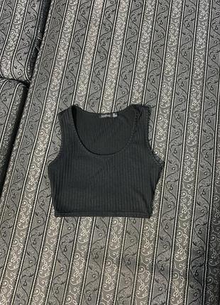 Топ чорний boohoo розмір хс