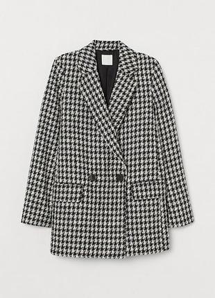 Жіночий піджак жакет в гусячу лапку  h&m