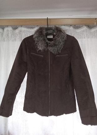 Женская дубленка искусственный мех 48 -50 г.