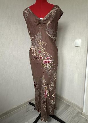 Monsoon віскоза шовк сукня вінтаж