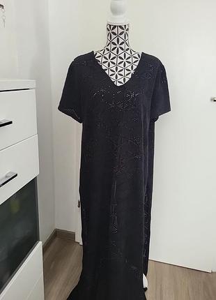 🌸🕊️🌿 ... туніка жіноча ажурна оверсайз з великими розмірами по бокам.  ... 🌿🕊️🌸