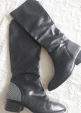 Демисезонные кожаные сапоги ivanka trump 38,5