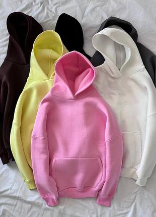 Качественный базовый женский худи трехнитка с начесом пенье 667 sl