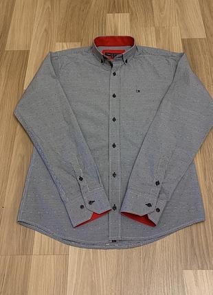 Сорочка чоловіча в клітинку tommy hilfiger