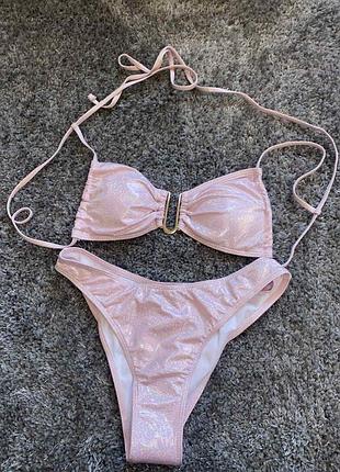 Купальник блестящий женский