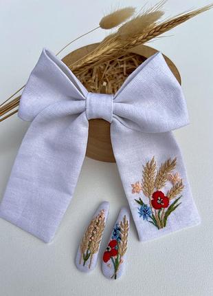 Вышитый набор в украинском стиле идея подарок