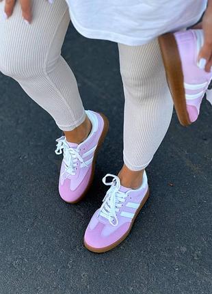 Эко замша женские кроссовки спортивные розовые