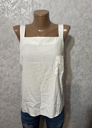 Білий топ топік блуза