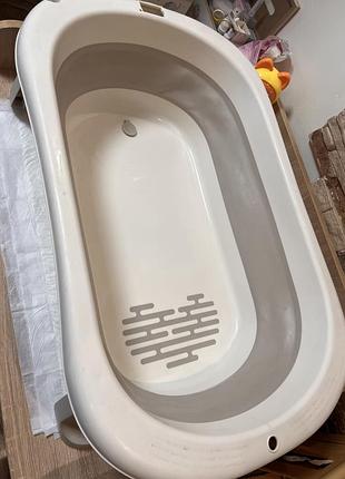 Дитяча ванна складна + матрасик.