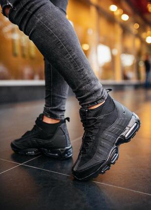 Кросівки nike  95 sneakerb*ot "black" кроссовки 2