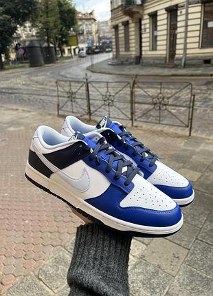Nike dunk low game royal navy нові оригінальні чоловічі кросівки найк великий розмір