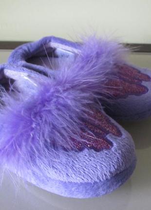 Тапочки dunnes (англия) с опушкой из страусиных перьев, р.25/26