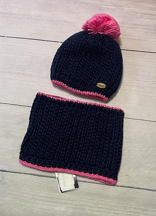 Набір шапка і шарф снуд