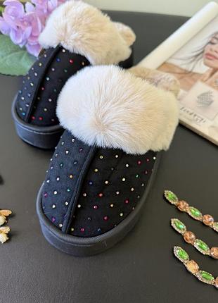 Тапочки теплые, хрустящие тапочки