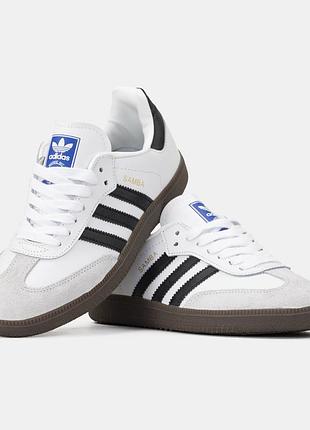 Adidas samba white black gum