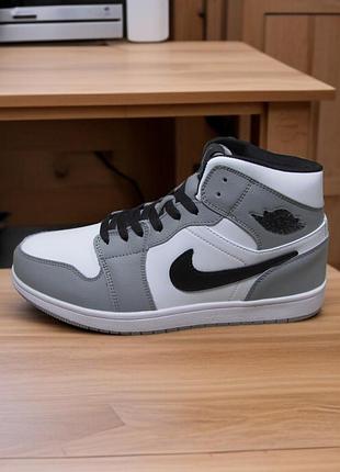 Кроссовки nike air jordan зима, кроссовки зимние серые (0327)