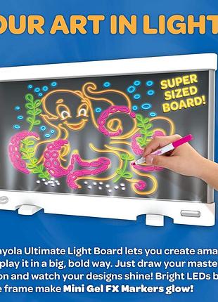 Планшет із підсвіткою crayola ultimate light board 4