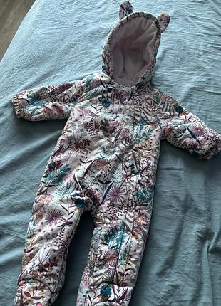 Красивый деми комбинезон в цветочный принт next