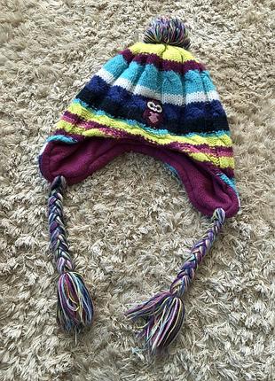 Дитяча шапочка з косичками
