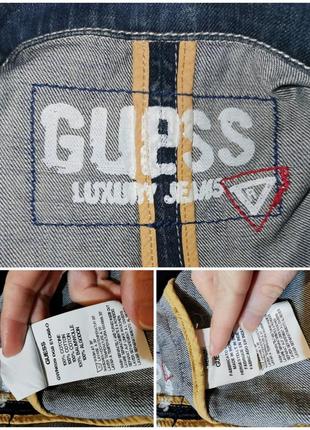 Джинсовая куртка guess с потертостями рваная с поясом пиджак жакет9 фото